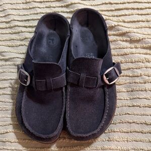Birkenstock Buckley 40 navy blue suede